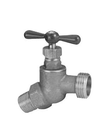 Brass Angle Sillcock with No Kink Valve 125 PSI - 1/2 inches - Image 1