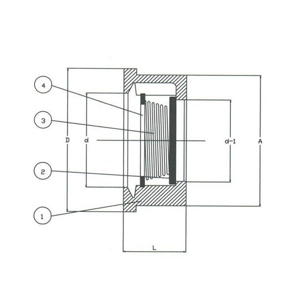 Bronze Wafer Disc Check Valve - Image 1