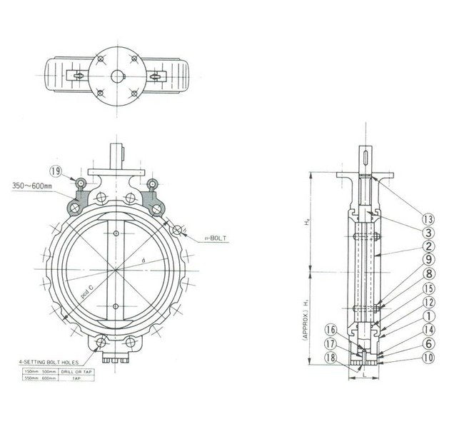 Tomoe Series 700S Semi Lugged Wafer Butterfly Valves - Image 2