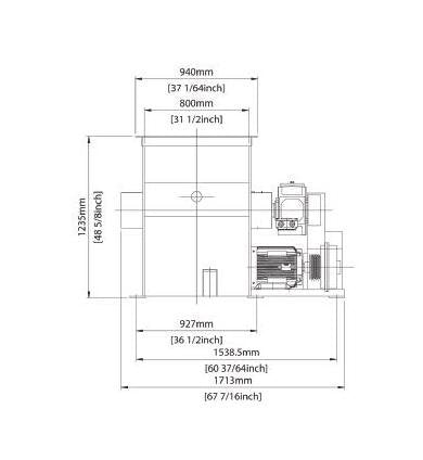 Vecoplan® VAZ 800 XL MW Medical Waste Single Shaft Shredder - Image 3