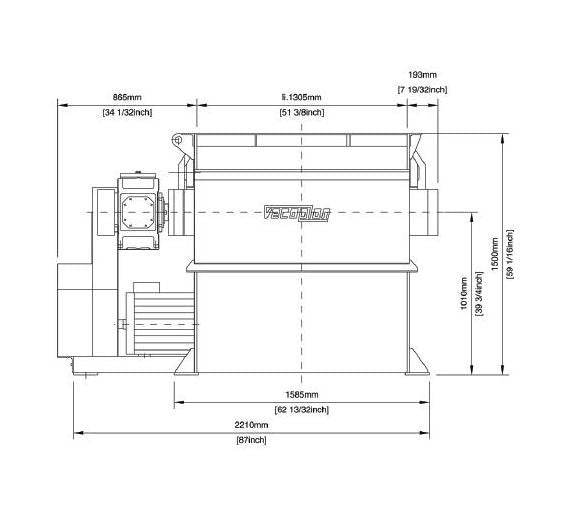 Vecoplan VAZ 1300 S FF Single Shaft Shredder - Image 3