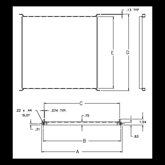 D-6064 Fixed Shelf - Image 2