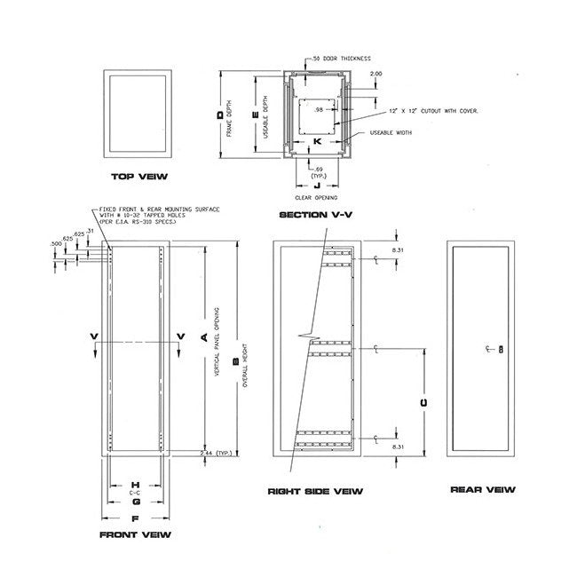 7700 Series Heavy-Duty Seismic Cabinet - Image 2