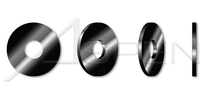 18-8 Stainless Steel Black Oxide Machine Screw Flat Washer - Image 1