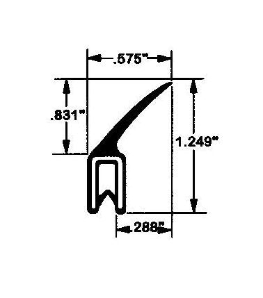 Dual Durometer Flexible Trim Seals with Steel Core - Image 2