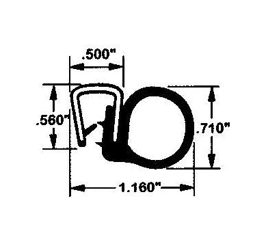 Flexible Segmented Steel Core Trim Seals - Vinyl & Sponge Rubber - Image 2