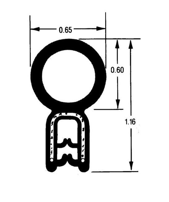Flexible Dual Durometer Trim Seals with Wire Cord - Image 2