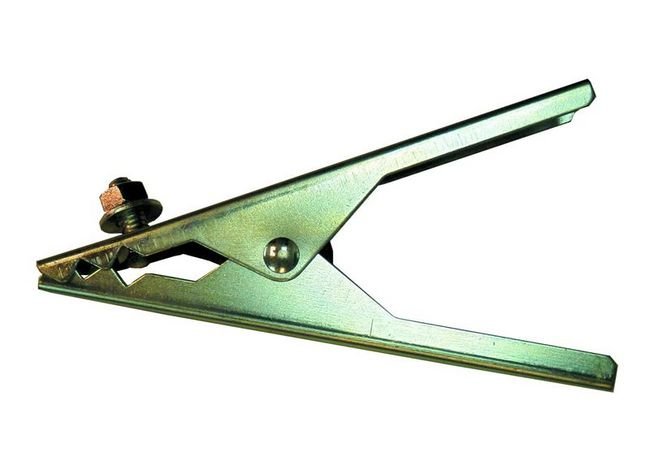 Steel Jaw Ground Clamp, 200 Amps for Welding - Image 1