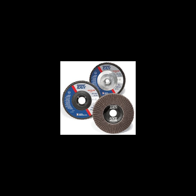 Saitlam⢠F Zirconium Flap Disc - 4 1/2 x 5/8-11, Grit 80, General Purpose - Image 1
