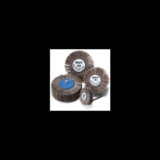 Premium Aluminum Oxide Flap Wheels - 3x1x1/4, Grit 120 - Image 1