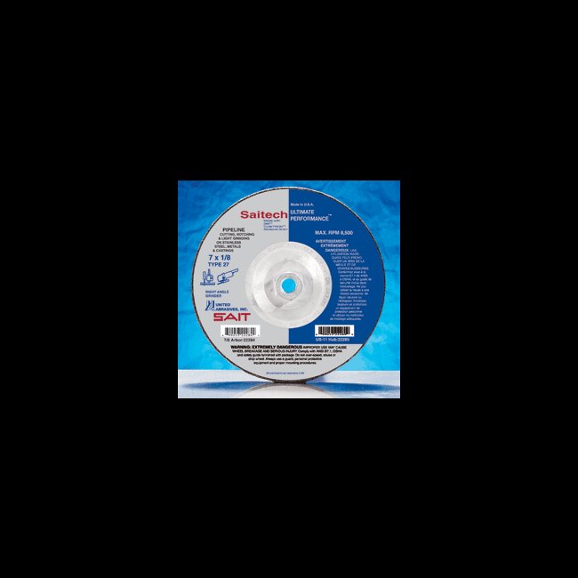 Saitech Ultimate 7in Grinding Wheel for Stainless Steel - Image 1