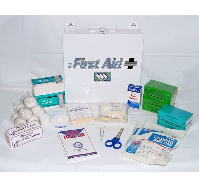 50-Person Steel First Aid Kit Case - Image 1