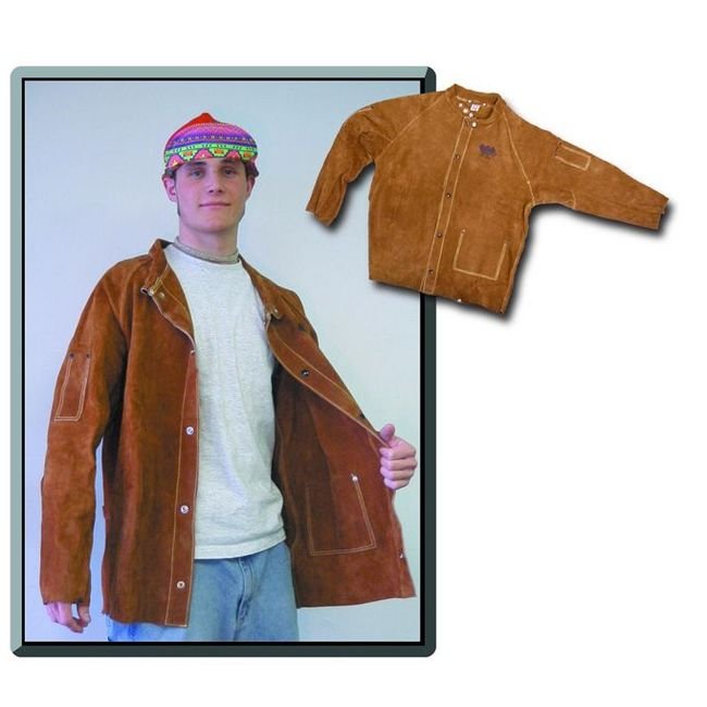 Welders Leather Jacket, 30", Raglan Sleeves - Duck & Leather Jackets - Image 1