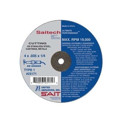 SAITECH TM Stainless 4-Inch .035 Cut-Off Wheel - Image 1