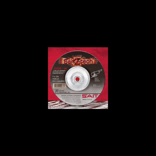 Zirconium 5-inch 1/4" Grinding Wheels - Pack of 10 - Image 1