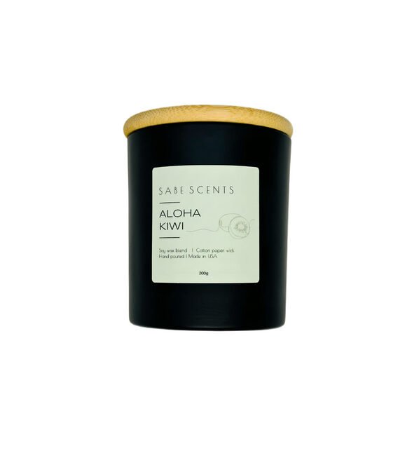 Premium Black Wood Closure Scented Candle in Glass Tumbler - 11 oz - Image 1