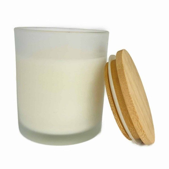 Frosted Wood Scented Candle in Glass Tumbler - 11oz (Wholesale Pack) - Image 4