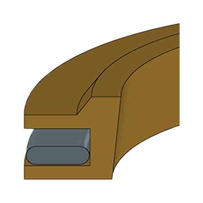 MS27886-M2 Wiper Seal - 5-1/2in Rod, 5.927in OD, 0.135in Base - Image 1