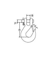 Stainless Steel T316 Overhead Lifting Clevis Slip Hook - Image 2