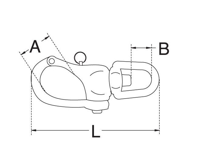 Stainless Steel Swivel Snap Shackle - Premium Grade T316 - Image 2