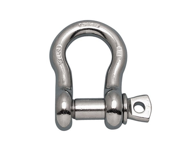 1/4" 316-NM Stainless Steel Anchor Shackle with Oversized Screw Pin - Image 1