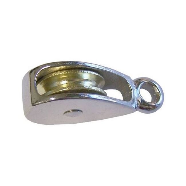 2-inch Single Wheel Solid Eye Pulley for Wire Rope Hardware - Image 1