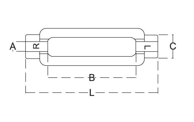 Stainless Steel T316 Hex Body Turnbuckle - Image 2
