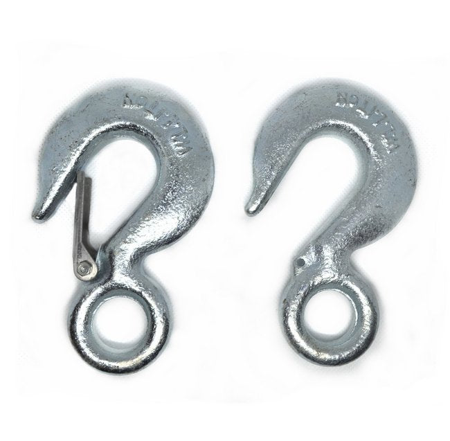 Heavy Duty Electroplated Hoist Hook, Drop Forged Steel - Size 25 - Image 1