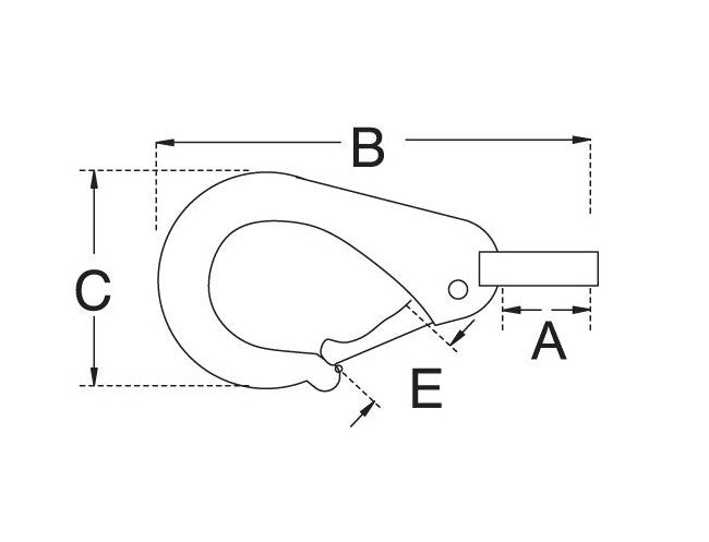 Stainless Steel Fixed Eye Snap Hooks - Type 316 Precision Cast - Image 2
