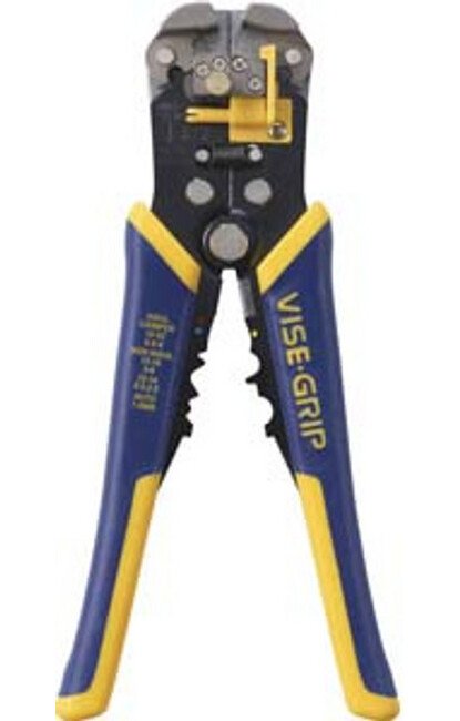 IRWIN 8 Inch Self Adjusting Wire Stripper with ProTouch Grips - Image 1