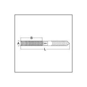 Stainless Steel T316 1/4"-20 Right Hand Hanger Bolt - Image 2