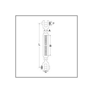 Stainless Steel Jaw & Jaw Turnbuckle - Image 2