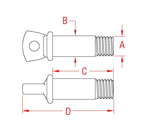 316-NM Stainless Steel Shackle Pin - 1/4 Inch Size - Image 2
