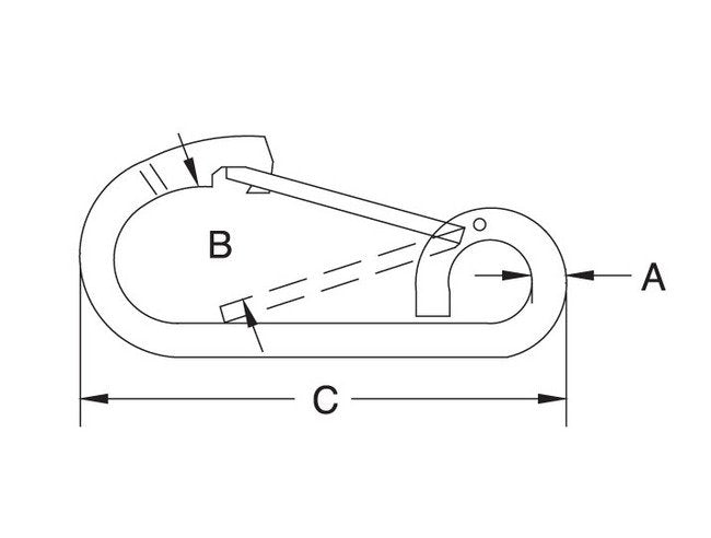Stainless Steel Rounded Harness Clips - Image 2