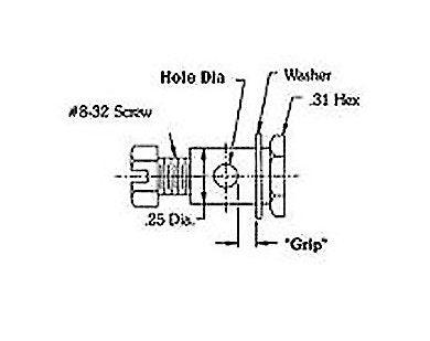 Zinc Plated Swivel Wire Stop Assembly - Image 3