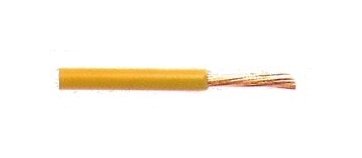 80º C Rated Primary Single Conductor Copper Wire - 14 Gauge, Yellow - 500 ft Spool - Image 3