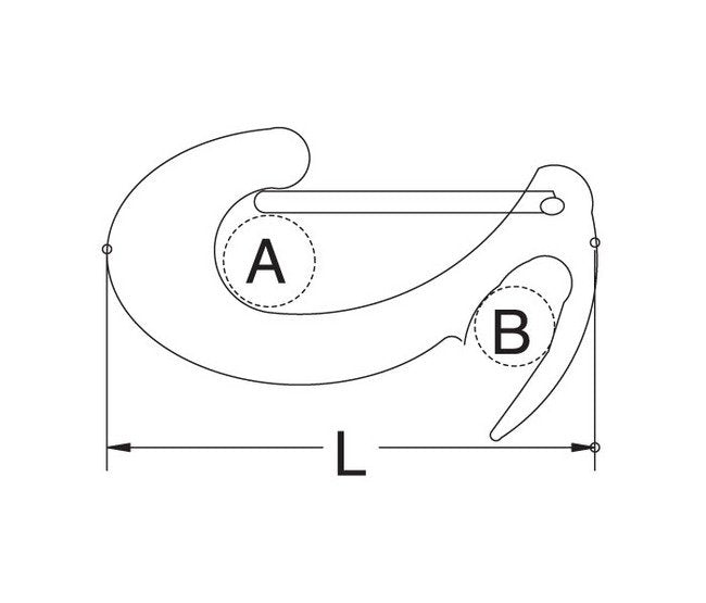 Stainless Steel Wire Lever Open End Snaps Hook - Image 2
