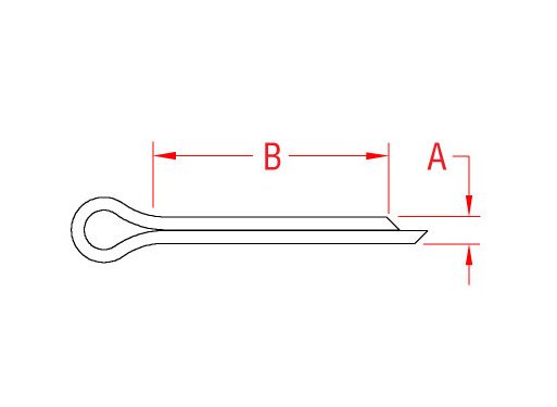 3/16 Inch 18-8 Stainless Steel Cotter Pin - Image 2