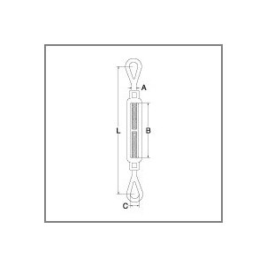 Stainless Steel Eye & Eye Turnbuckle - Image 2