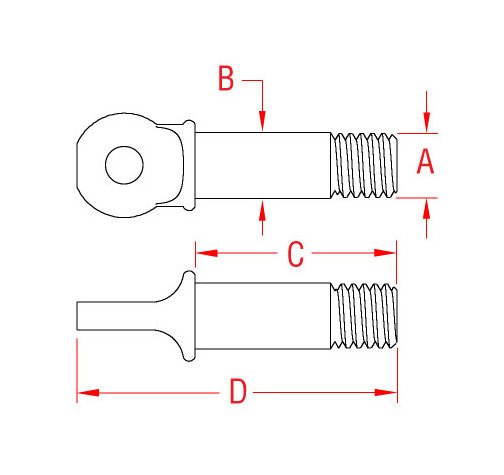 316-NM Stainless Steel 3/8 Inch US Shackle Pin - Image 2