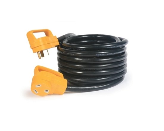 Heavy Duty 25' Extension Cord, Black 3# 10 Wire - Image 1