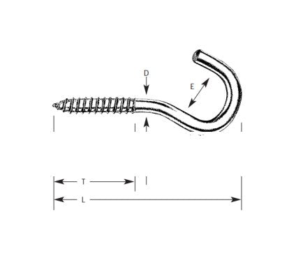 Heavy-Duty Wire Clothesline Hooks - Image 1