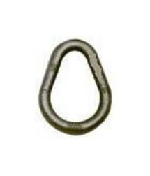 3/8" Carbon Pear Shape Link - Quick Link for Wire Rope, 1,800 lbs WLL - Image 1