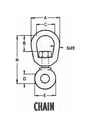 Heavy-Duty Chain Swivel 1/2" - 3,600 lbs WLL - Image 2