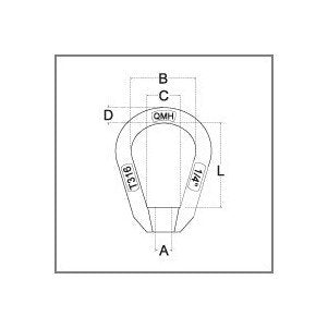 Stainless Steel Drop Forged Eye Nut T316, 3/4" - Image 2