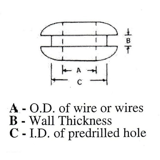 Oil-Resistant Vinyl Grommets 3/4 Inch, Pack of 4 - Wire & Cable Protection - Image 2