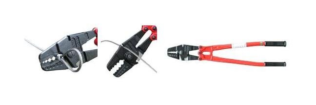 5-Cavity Hand Swager with Cutter for Cable Diameters 1/16" to 3/16" - Image 2