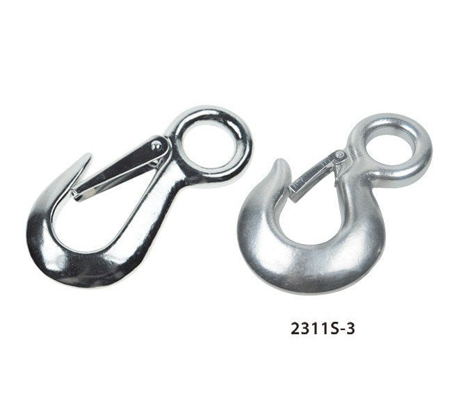 Stainless Steel Type 316 Fixed Eye Slip Hooks - Image 1