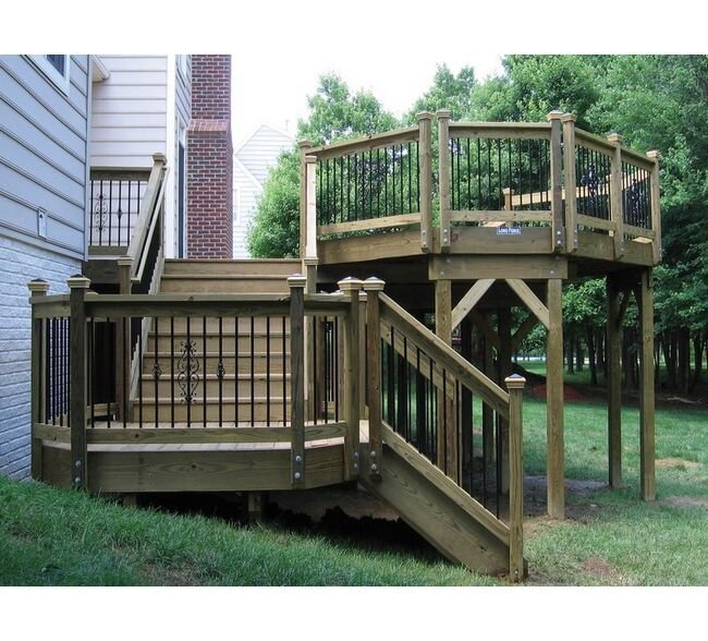 Premium Multi-Level Wood Deck - Image 1