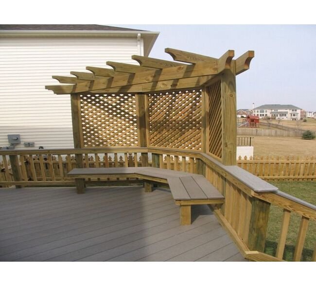 Preserved Wood Pergola Kit - Image 7